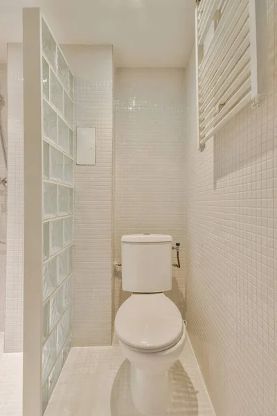 舒适的房子里的厕所的内部 — 图库照片