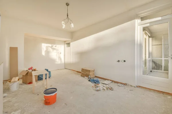 A spacious room under renovation