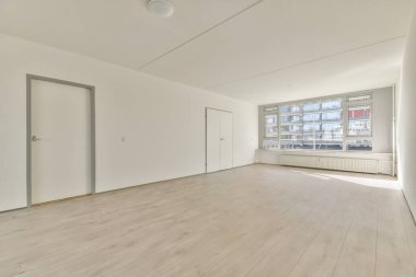 Penceresi ve radyatörü olan boş oda