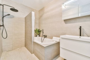 Zarif banyo tasarımı.