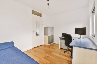 Modern ev ofisinin içi.