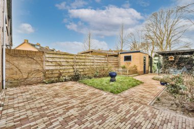 Evin güzel verandasının manzarası