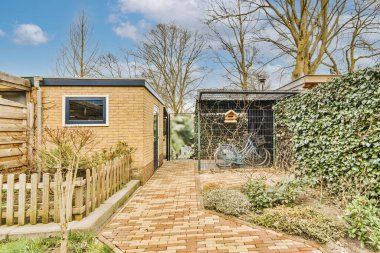 Evin güzel verandasının manzarası