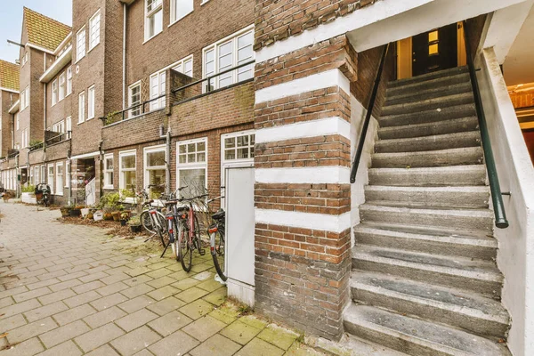 Entarance Van Mooie Residentiële Gebouw Met Stijlvolle Buitenkant — Stockfoto
