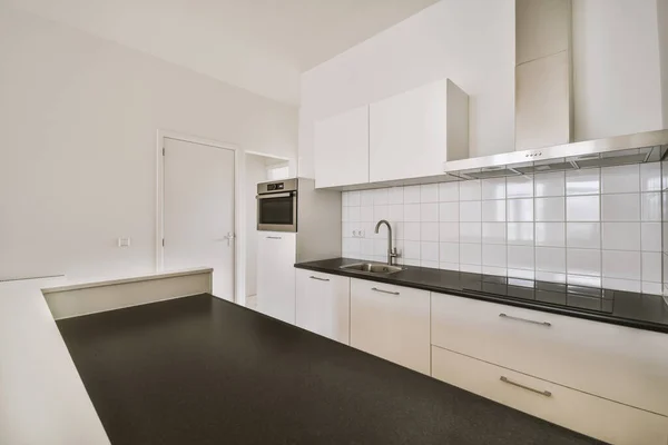 Interior Kitchen Modern Apartment — Foto de Stock