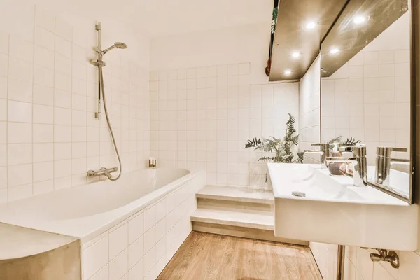 Diseño Interior Baño Hermoso Elegante — Foto de Stock