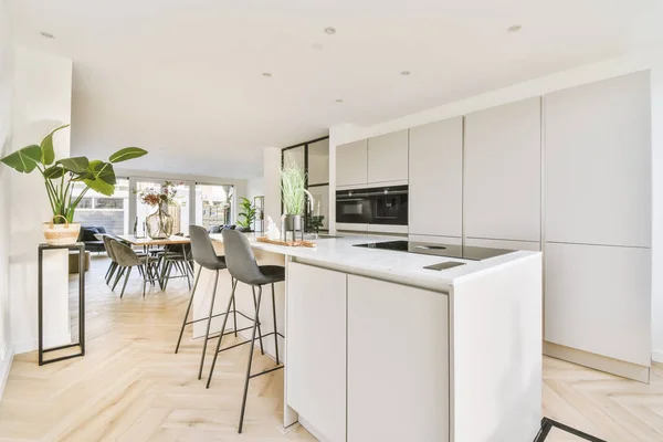 Interior Kitchen Modern Apartment — Stockfoto