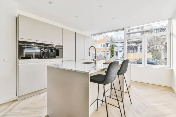Interior Kitchen Modern Apartment — Stockfoto