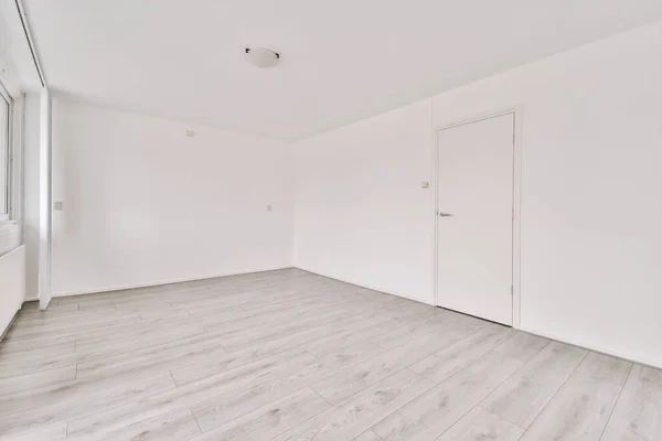 Interior Apartamento Moderno Vacío Con Diseño Geométrico Con Puerta Entrada — Foto de Stock
