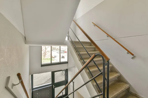 Salón Escaleras Lujo Diseño Especial Una Casa Elegante —  Fotos de Stock