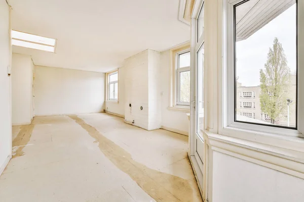Plastic Window White Wall Empty Light Room Home — Stock Photo, Image