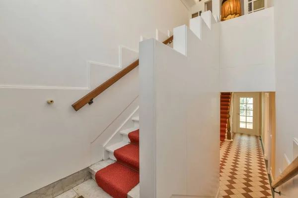 Salón Escaleras Lujo Diseño Especial Una Casa Elegante — Foto de Stock