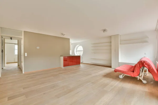 Une Chambre Vide Confortable Spacieuse Dans Une Maison Luxe — Photo