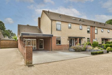 View of street near building with beauty of vegetation outside