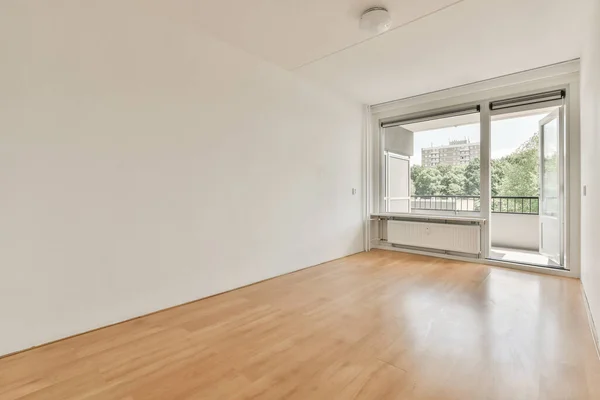 Plastic Window Radiator White Wall Empty Light Room Home — Stock Photo, Image