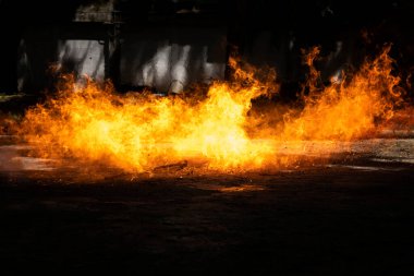 Yanıcı LPG benzin deposunun yerde düz yatması yönündeki basıncını göster..