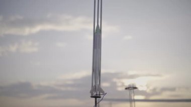 Roket modeli fırlatıldı. Yavaş çekim