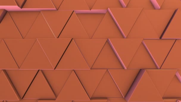 从移动三角形看动感抽象的多元背景 — 图库视频影像