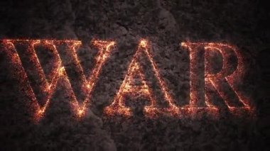 Karanlık arka planda canlandırılmış ateş metni Parçacık Savaşı