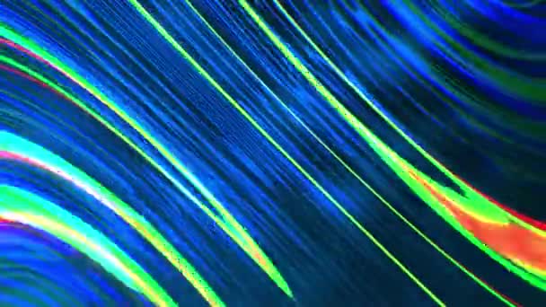 生动多彩的线条和波浪的抽象背景 — 图库视频影像