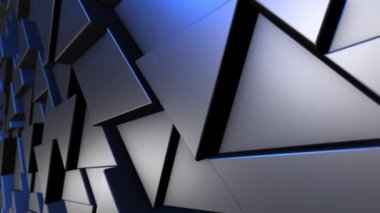 Taşınan Üçgenlerden Çok Renkli Canlandırılmış Arkaplan