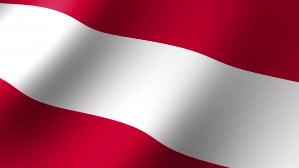 National Flag Austria Flying Wind Seamless Animation — ストック動画