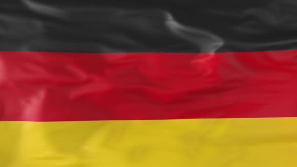 Flag Germany Slowly Fluttering Wind Animation — Stock video