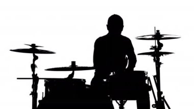 Davul 4 k davulcu silüeti