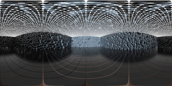 360 degree panorama studio map with reflections 3d render illustration hdri hdr vr virtual reality 8K