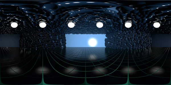 360 degree panorama studio map with reflections 3d render illustration hdri hdr vr virtual reality 8K