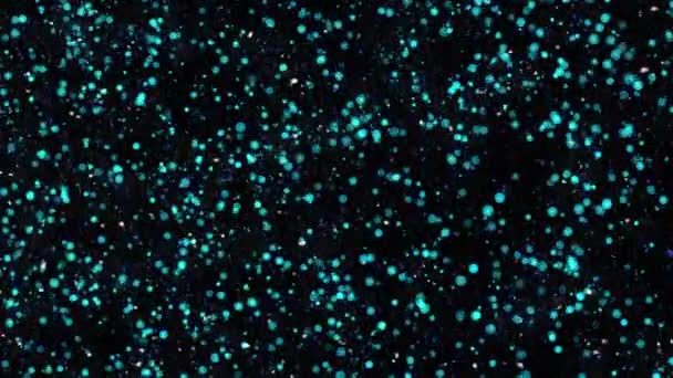 Κινούμενο Αφηρημένο Πολύχρωμο Φόντο Από Ιπτάμενα Στρογγυλά Σωματίδια — Αρχείο Βίντεο
