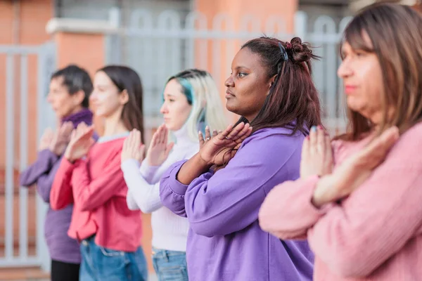 feminist movement break the bias. woman diversity and transgender inclusion protest 8 march