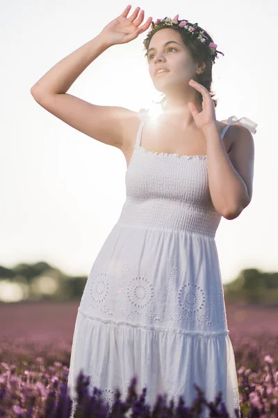 Mooie Bloei Paarse Violette Aromatische Geur Ontspan Bloemen Guadalajara Castilla — Stockfoto