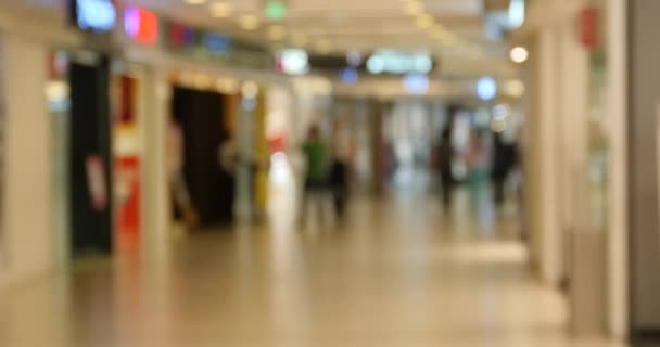 4k customer in the shopping malls scene,Blurry crowd silhouette. Video Clip