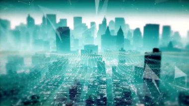 4k Big Data Digital City, Business Digital.Mart şehri ve iletişim ağı.