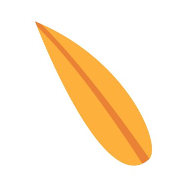 Sonbahar sarı yaprağı. Mevsimsel tasarım için basit bir klişe. Düşen yapraklar. Hasat festivali için dekoratif unsur, Cadılar Bayramı, Şükran Günü.