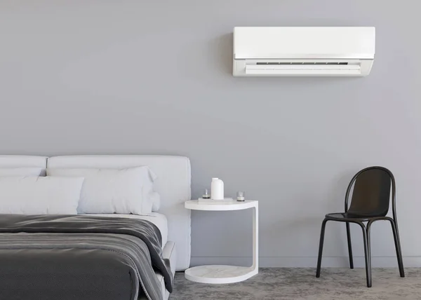 Moderne Airco Hangend Aan Muur Kamer Koelmiddel Voor Warm Klimaat — Stockfoto