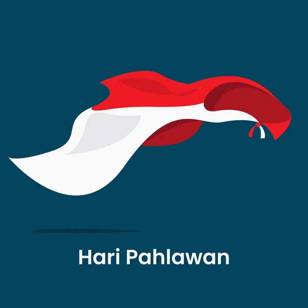 Hari Pahlawan Nasional Indonesia November - Stok Vektor