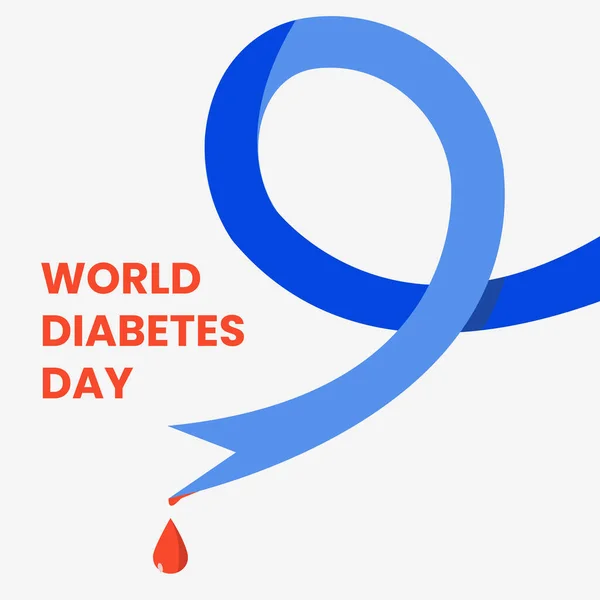 Dia Mundial Internacional Diabetes Novembro —  Vetores de Stock