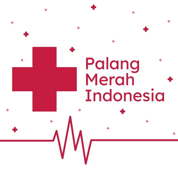 Vektor Ilustrasi Hari Palang Merah Indonesia - Stok Vektor