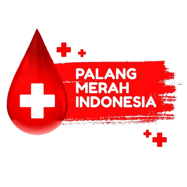 Vektor Ilustrasi Palang Merah Indonesia - Stok Vektor