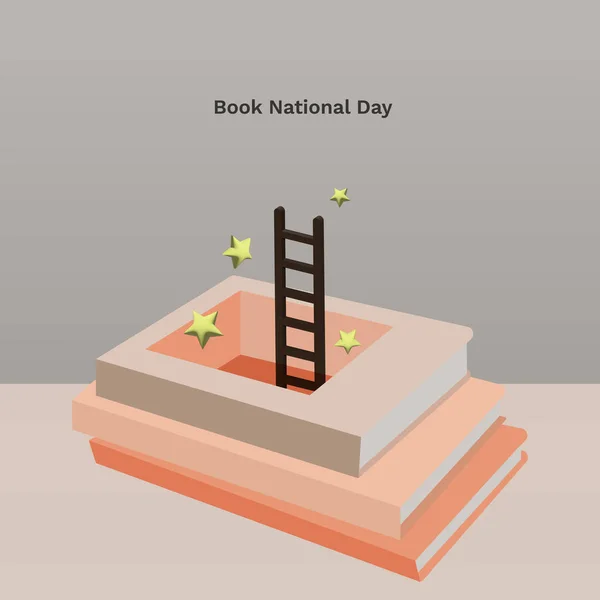 Happy Indonesian Book National Day — стоковий вектор