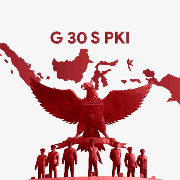 Indonesiska September Pki Memorial — Stock vektor