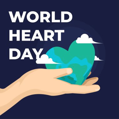Dünya Kalp Günü için vektör çizimi