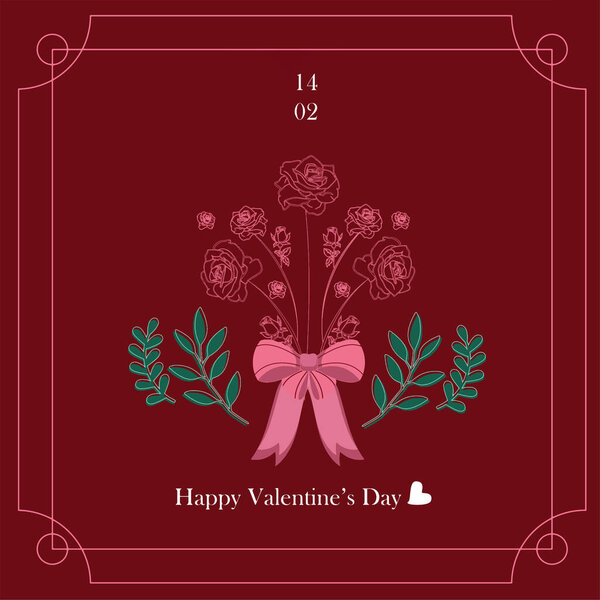 Valentines Day Vector Illustration (Ilustrasi Vektor Hari Valentine)