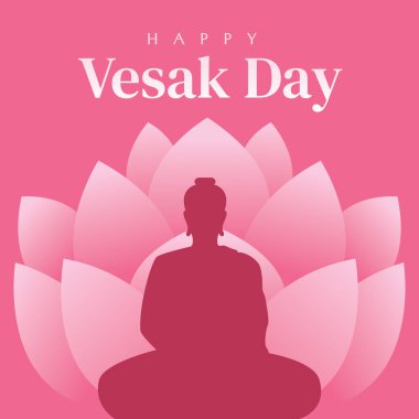 Vesak Günü Vektör İllüstrasyonunuz kutlu olsun