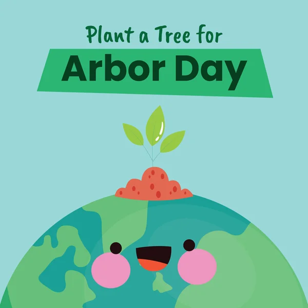Εικονογράφηση Για Την Ευτυχισμένη Ημέρα Arbor — Διανυσματικό Αρχείο