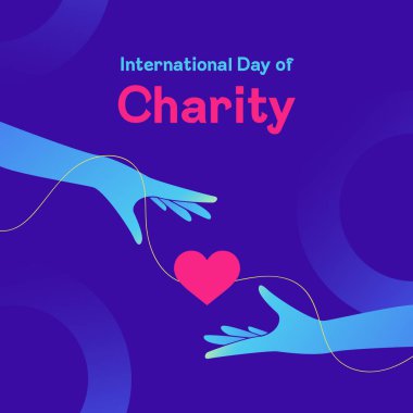 Uluslararası Yardım Günü için Vektör İllüstrasyonu