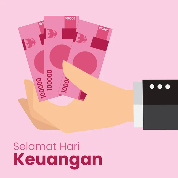 Щасливий День Індонезійських Грошей — стоковий вектор