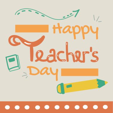 Öğretmenler Günü için Vektör